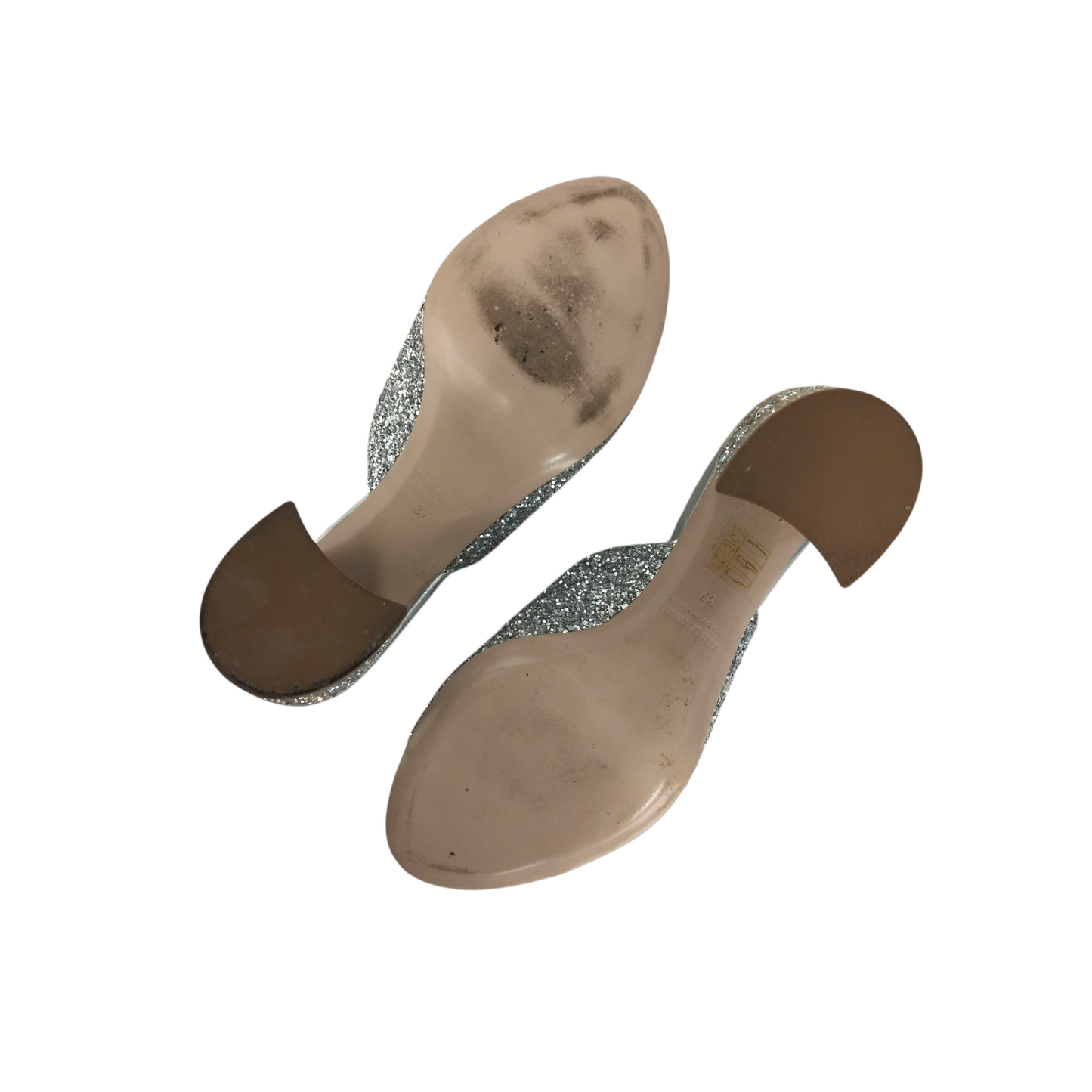 MIU MIU Sandal 37 Lady's Silver Rank(A)