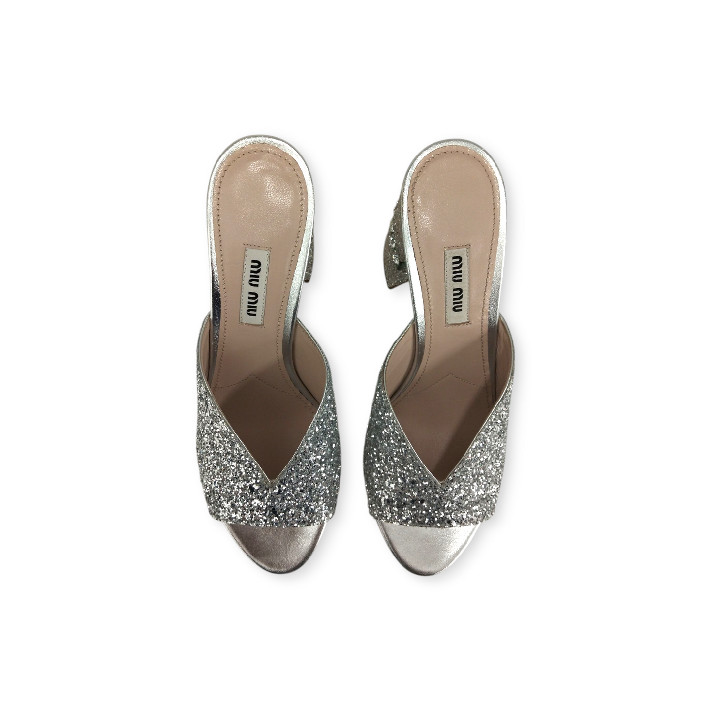 MIU MIU Sandal 37 Lady's Silver Rank(A)