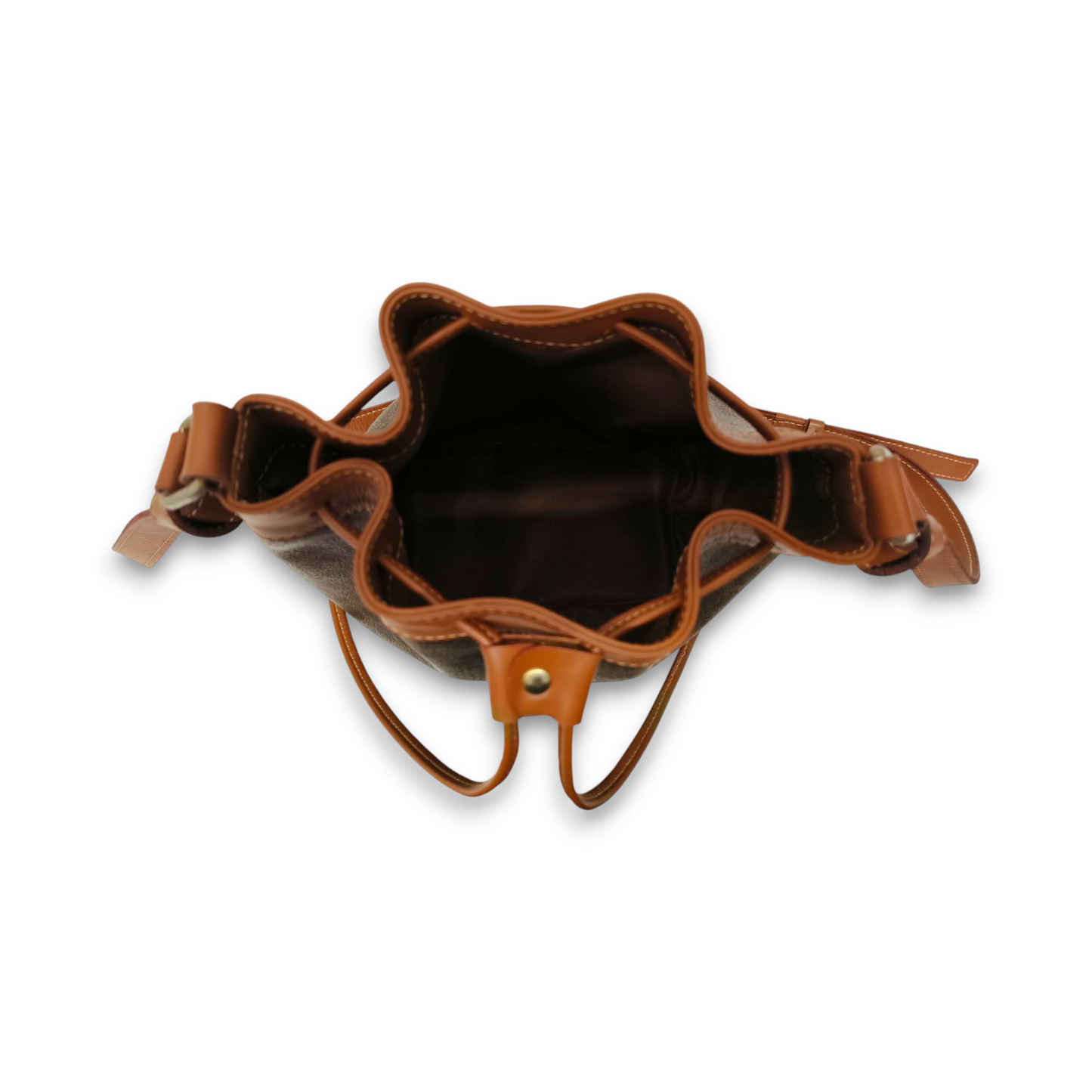 CELINE Shoulder Bag Brown M12 VINTAGE Rank B