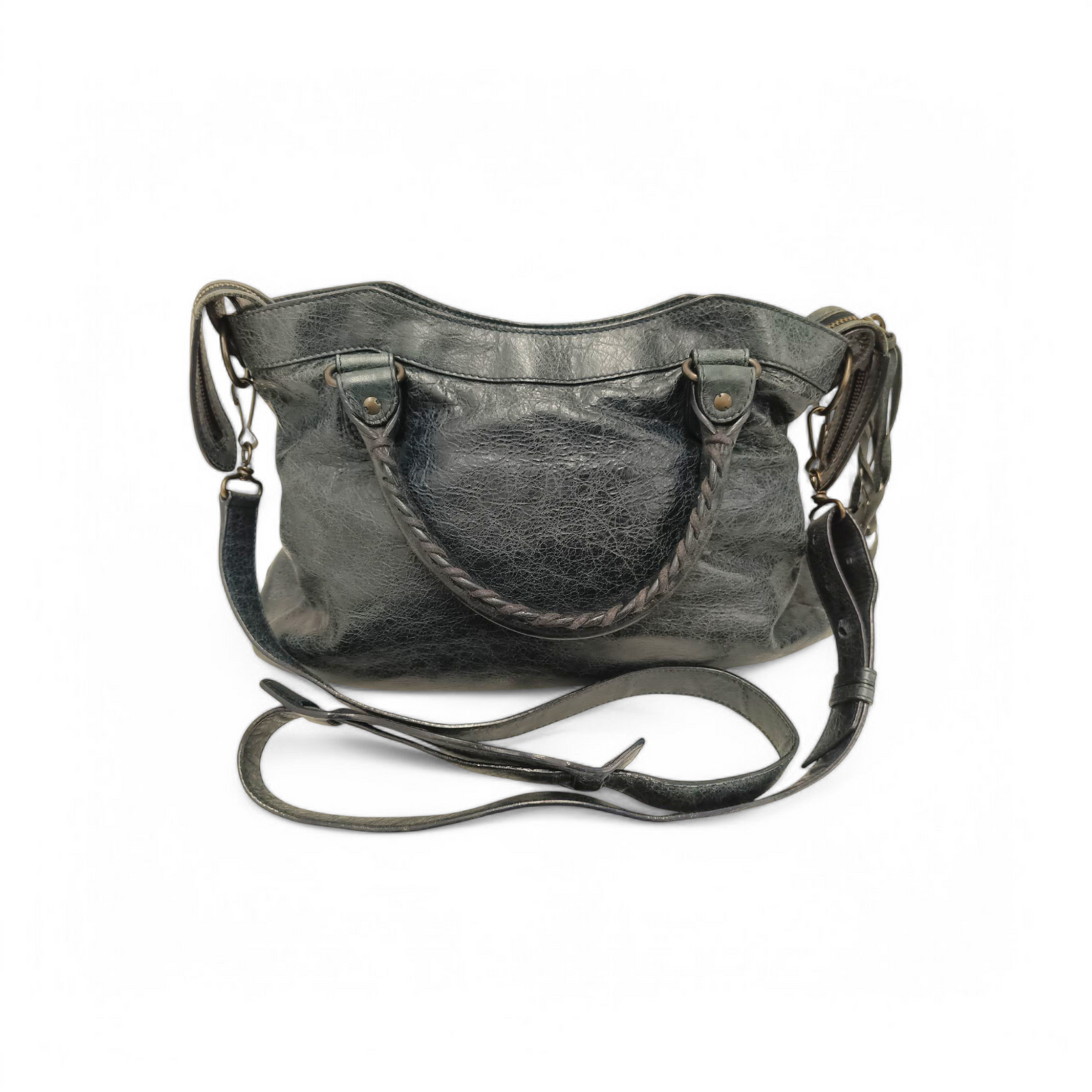 BALENCIAGA 2WAY Bag The Town 240579 Black *Damage* Rank C