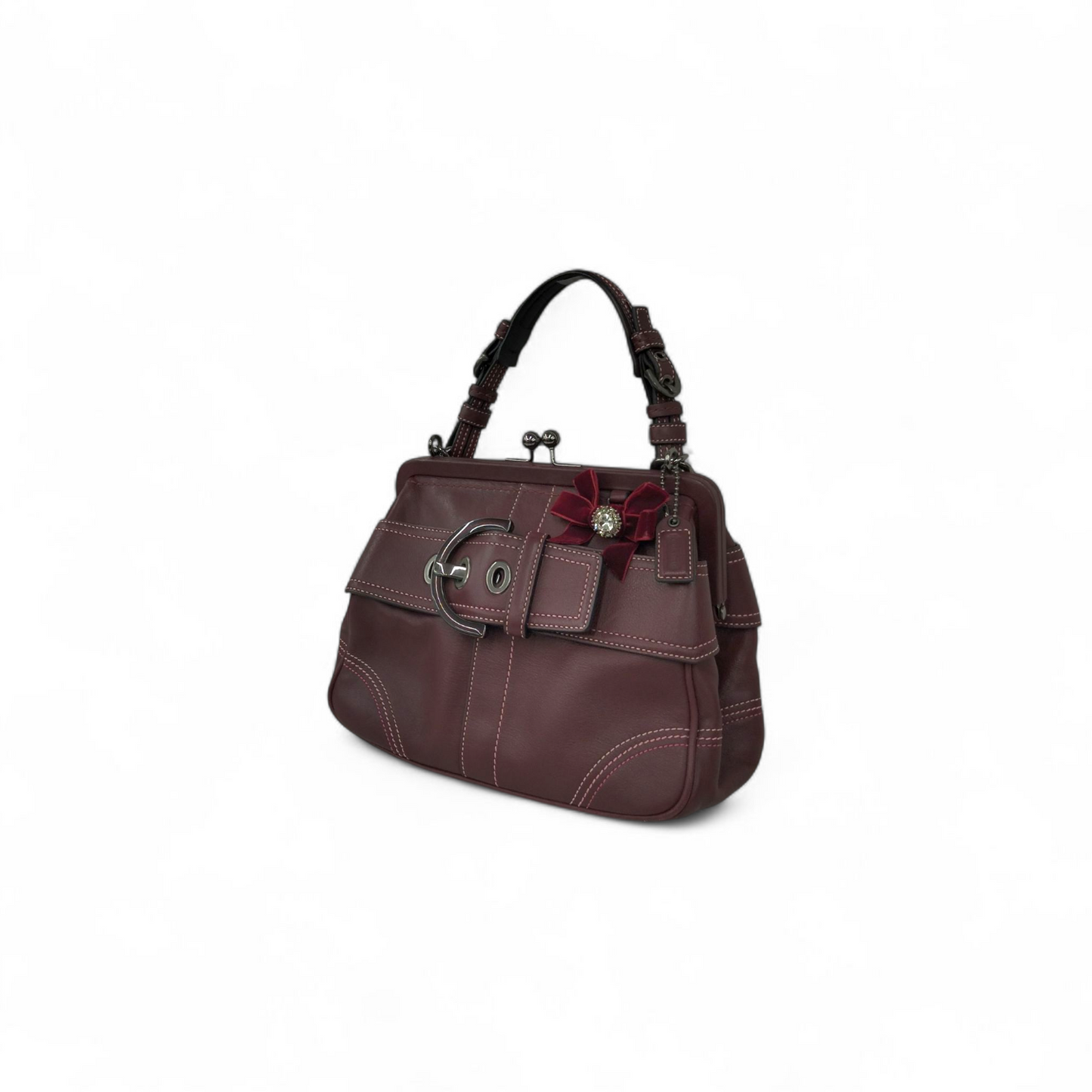 COACH Handbag 8A12 Red Rank (B)