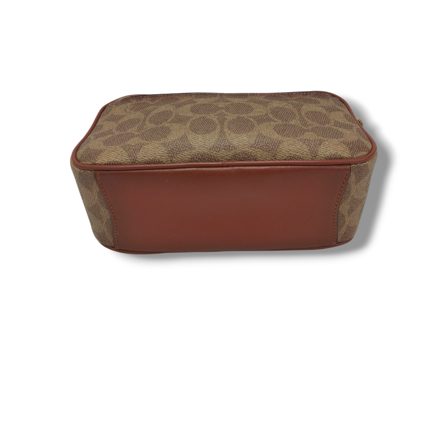 COACH Shoulder Bag CO694 Brown Rank B