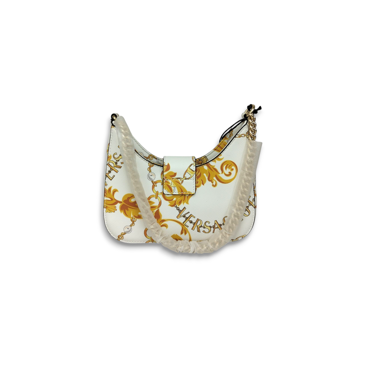 VERSACE JEANS COUTURE 2WAY Bag 75VA4BF5 White and yellow Unused Item
