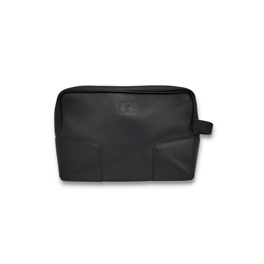 LOEWE Clutch Bag L12 Black *Vintage* Rank B