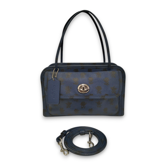 COACH 2WAY Bag 34471 Blue/Black Rank B