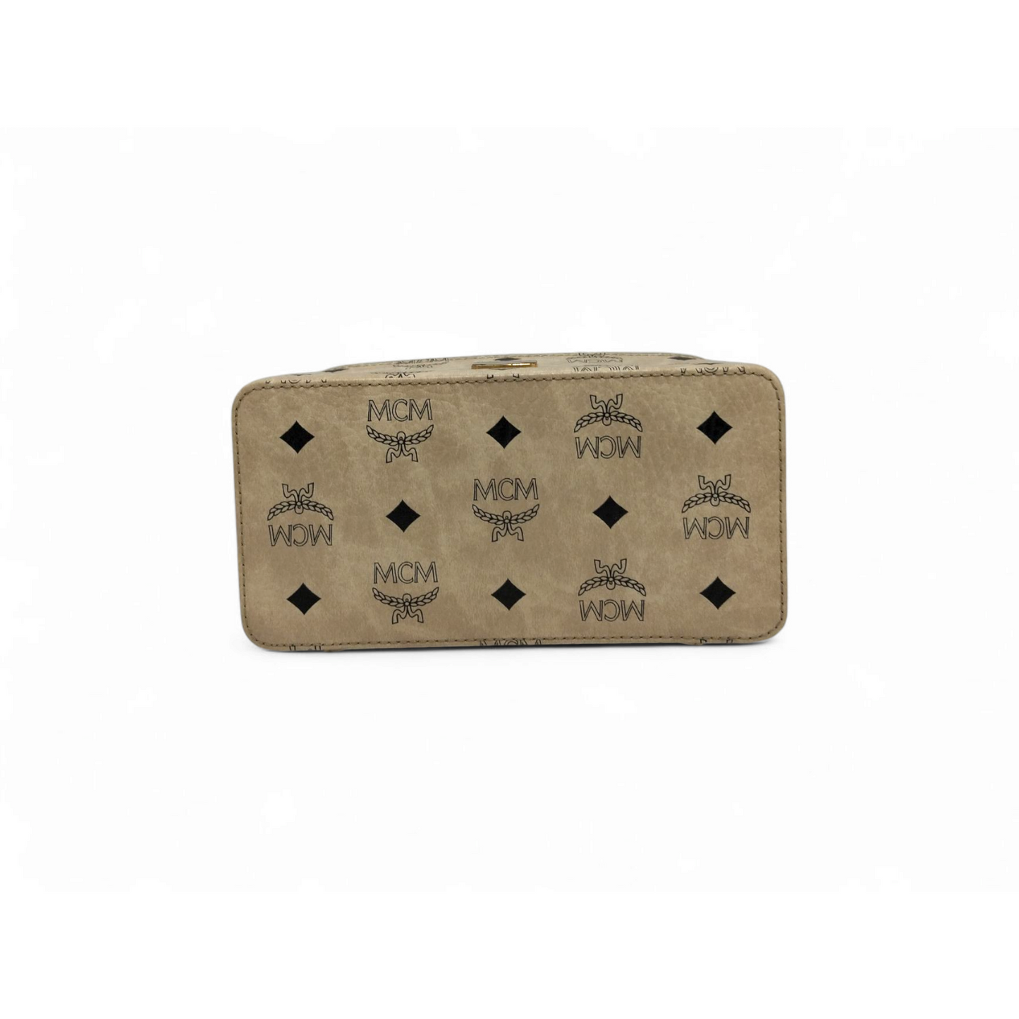 MCM 2WAY Bag Ivory *Stain* MYZ8AVI01 Rank B