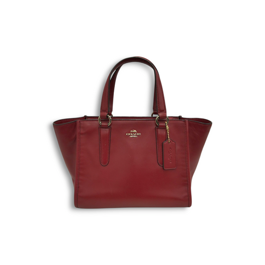 COACH 2WAY Bag 33537 Red *Scratch* Rank B