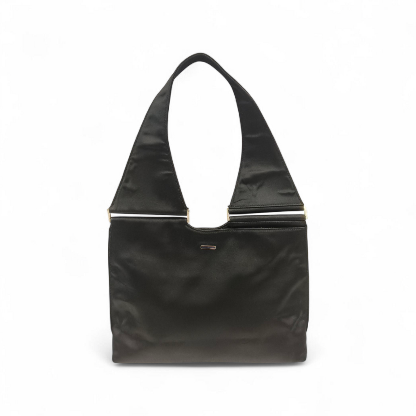 GUCCI Shoulder Bag 001 3115 Black *Damage/Stain* Rank C