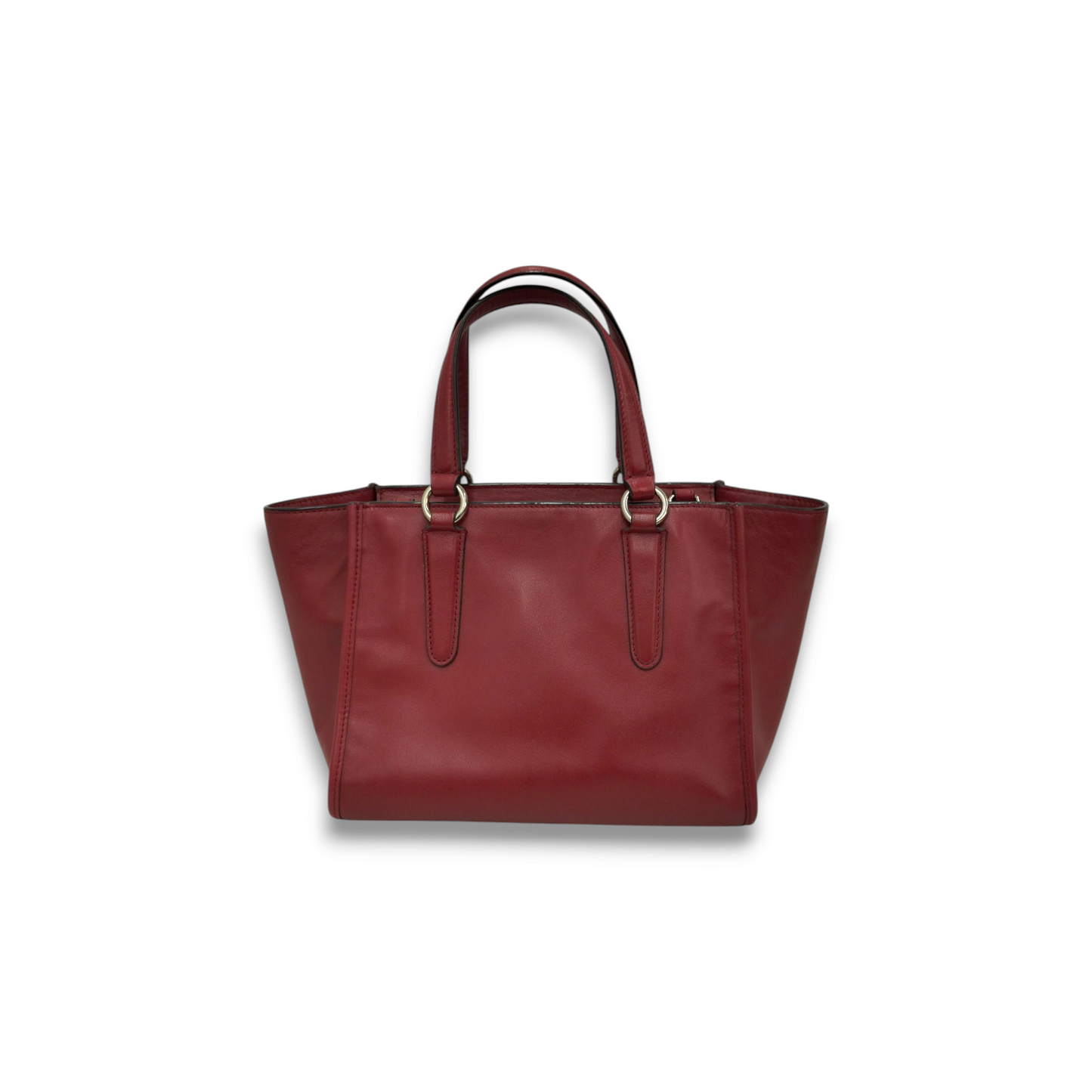 COACH 2WAY Bag 33537 Red *Scratch* Rank B