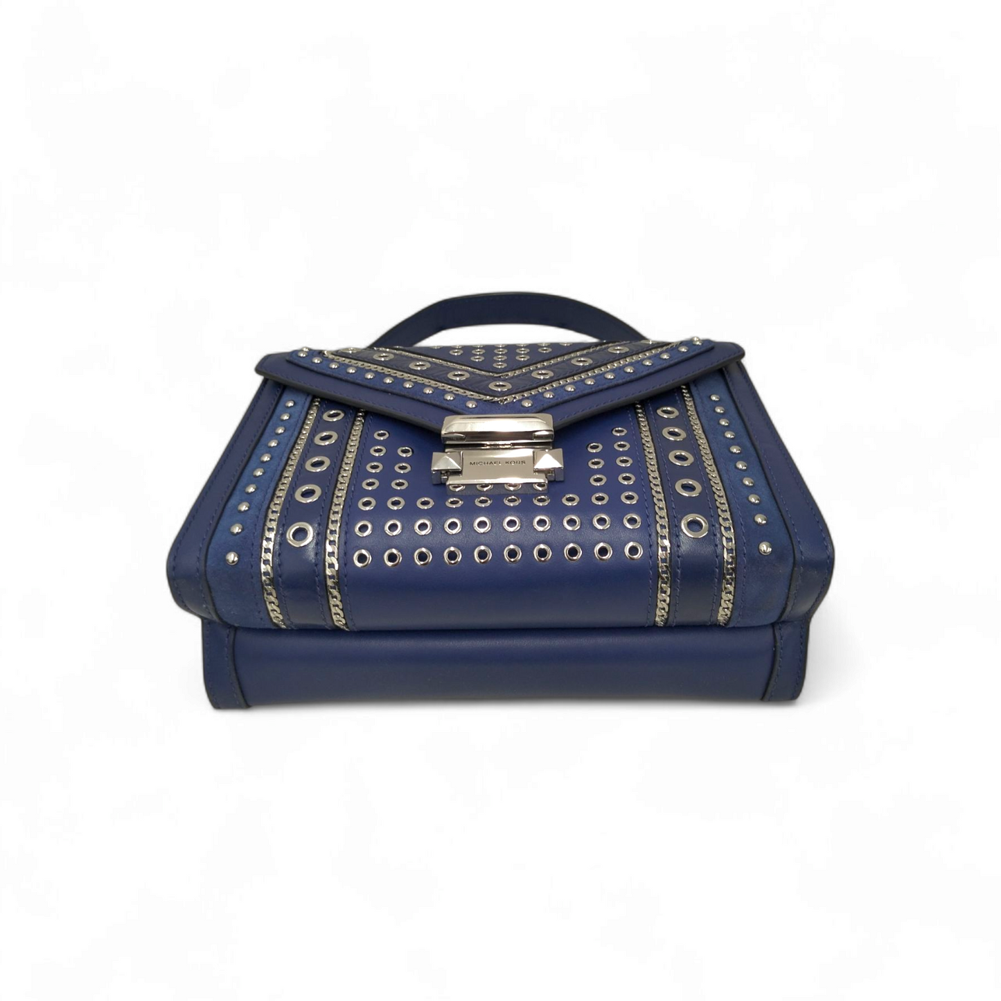 MICHAEL KORS Shoulder Bag 30H9SWHL3U Navy Rank A