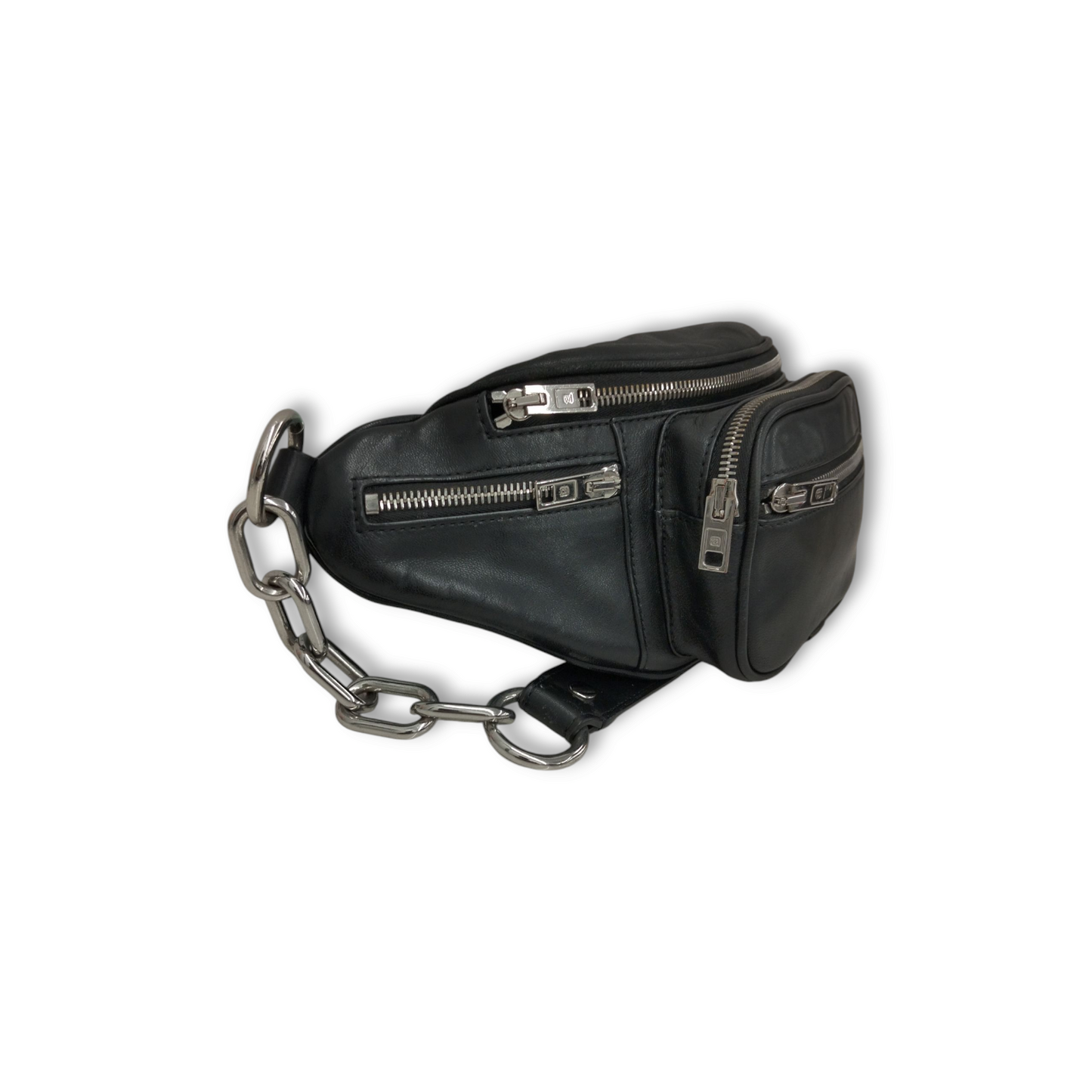 ALEXANDER WANG Body Bag Black Attica Fanny pACK *1838120 Rank B