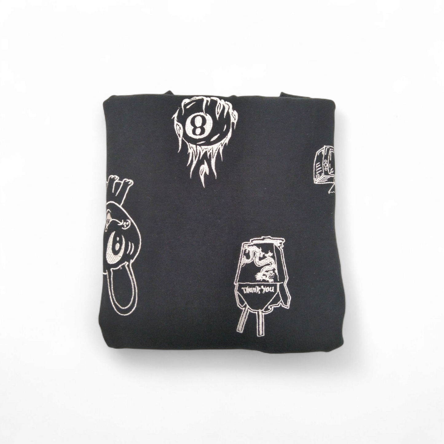 ALEXANDER McQUEEN T-Shirt SIZE L Mens Black Bunny stickers Rank B