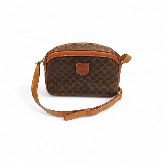 CELINE Shoulder Bag Brown M08 *Damage* Rank B