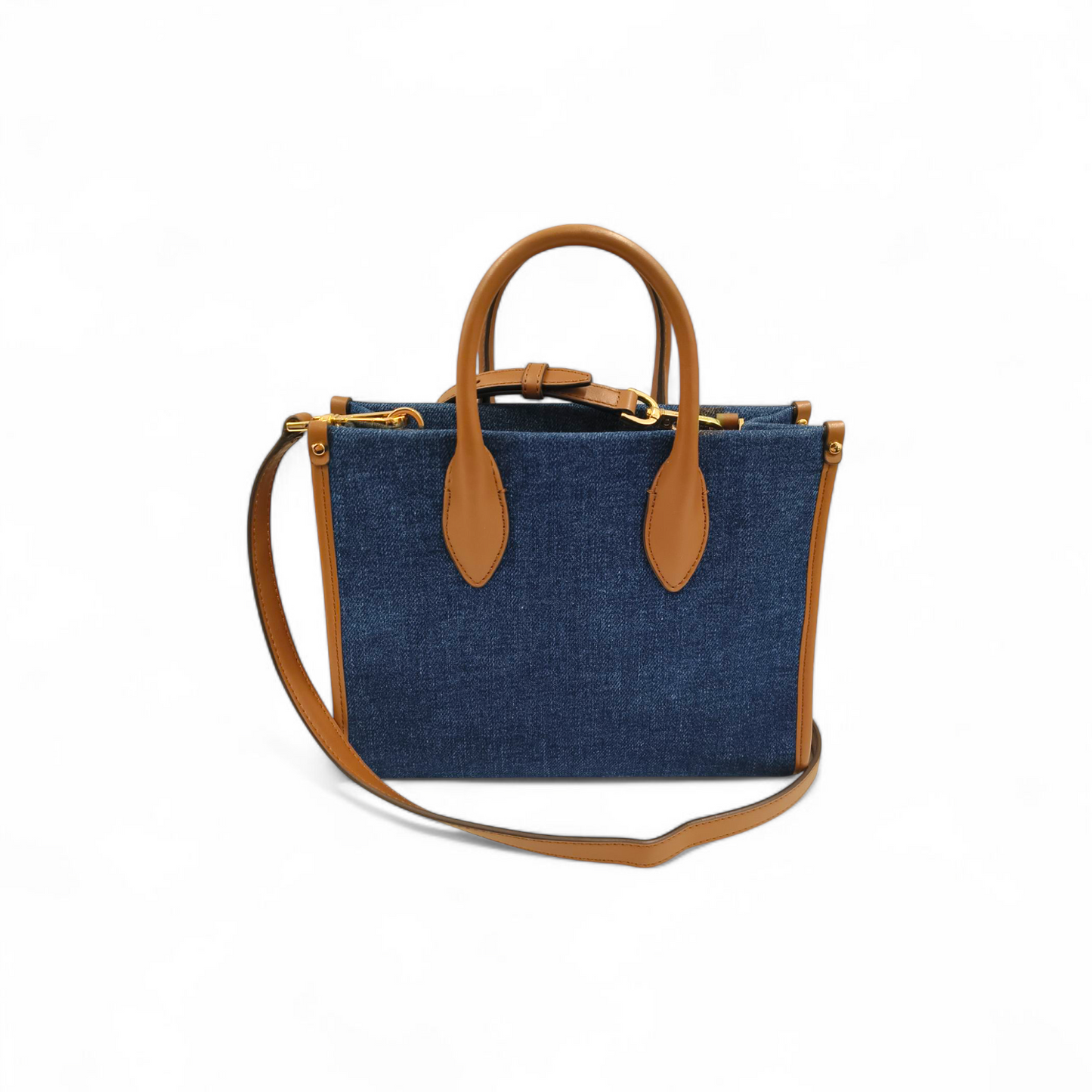 MICHAEL KORS Shoulder Bag 35F2G7ZC5C Navy/Brown Rank A
