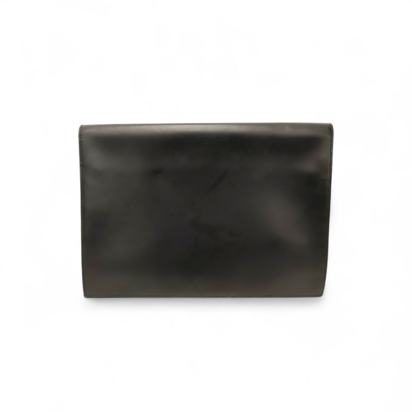 LOEWE Clutch Bag Black MADRID 1846 Rank B