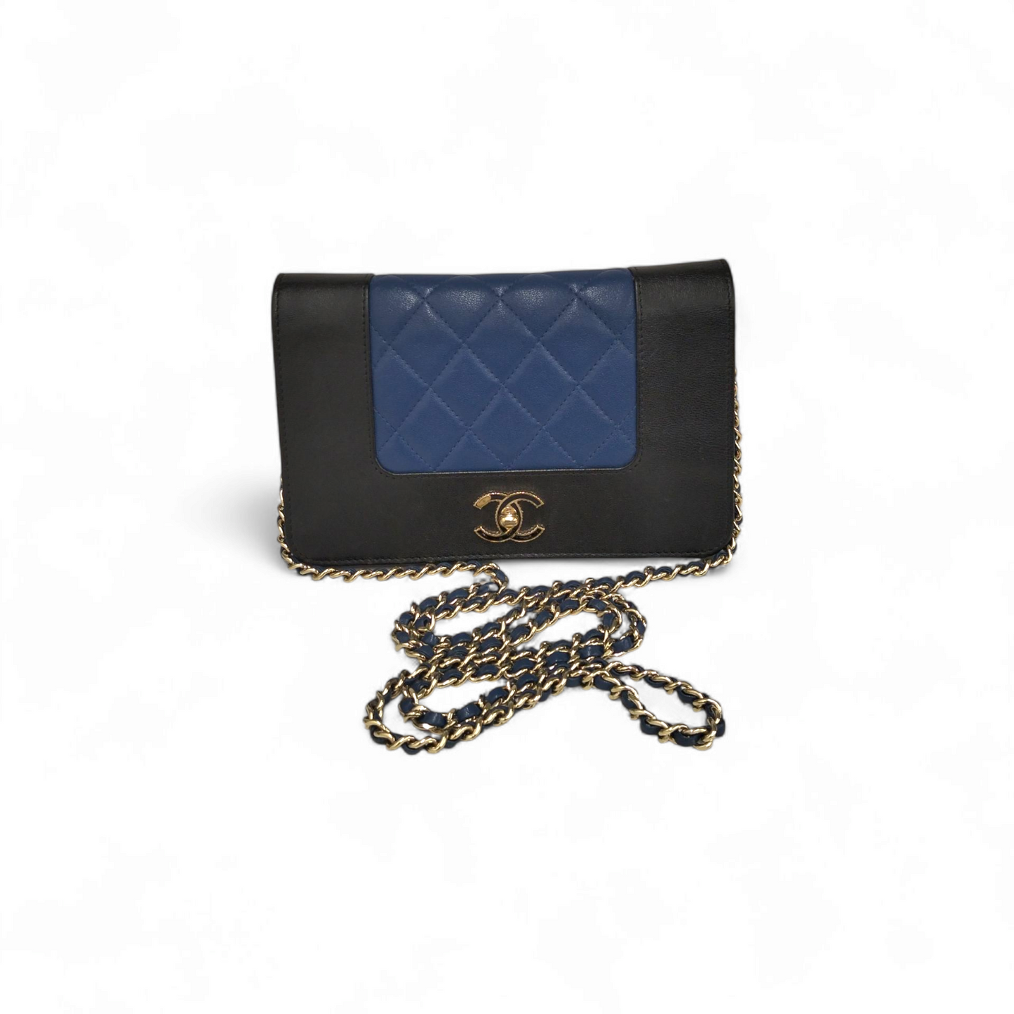 CHANEL Bag Black/Blue Damage 23898002 Rank (BC)