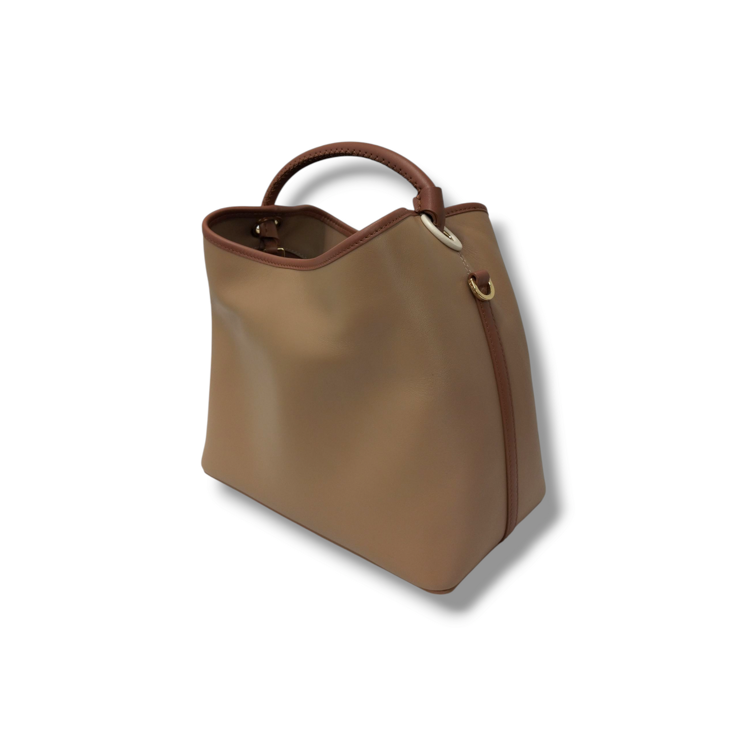 elleme Handbag Brown *Stain* Rank AB