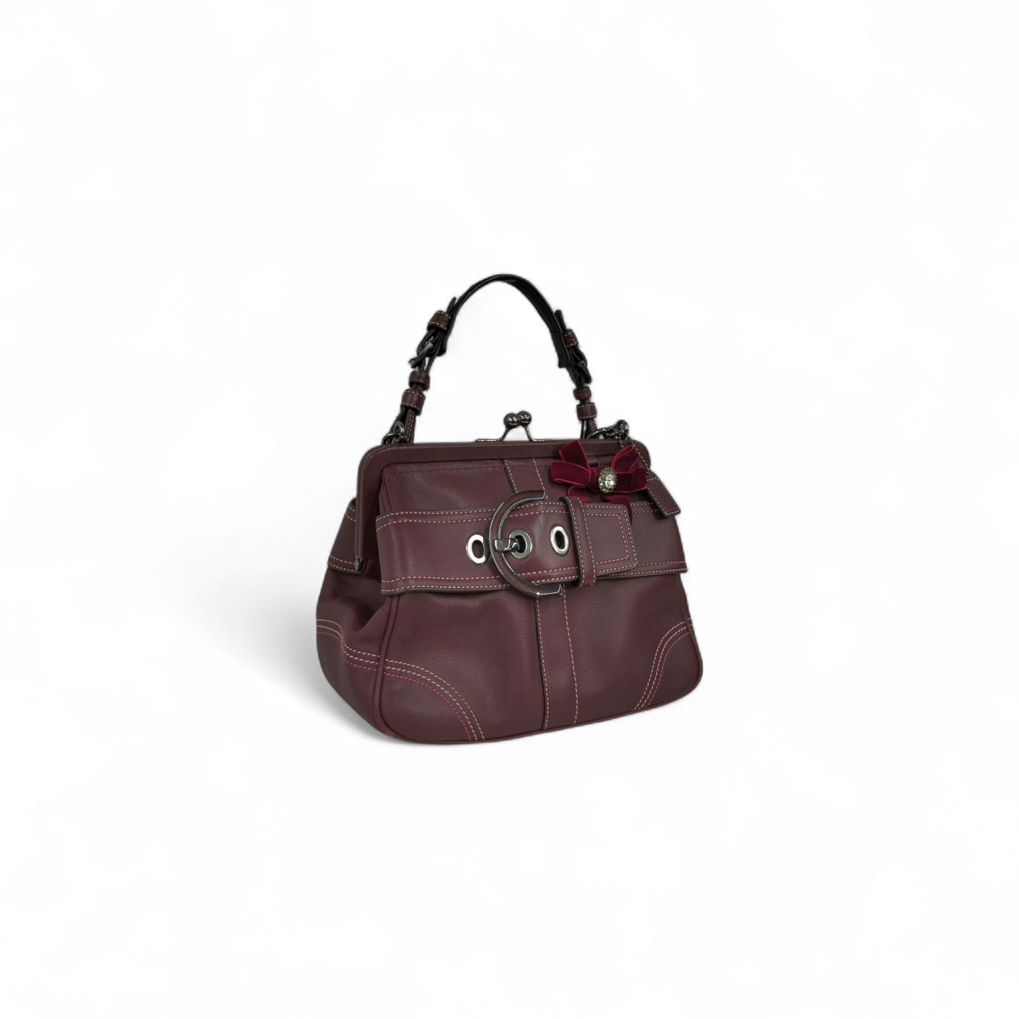 COACH Handbag 8A12 Red Rank (B)