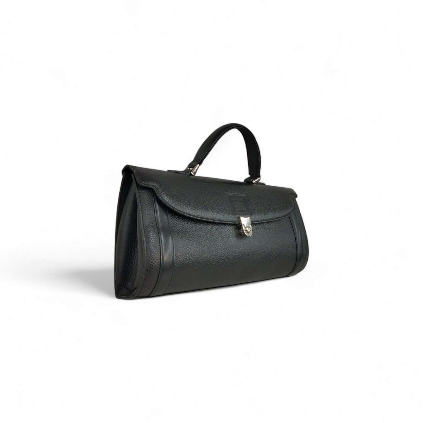 BURBERRY LONDON Mini Boston Bag Black Scratch Shadow Horse Rank(B)