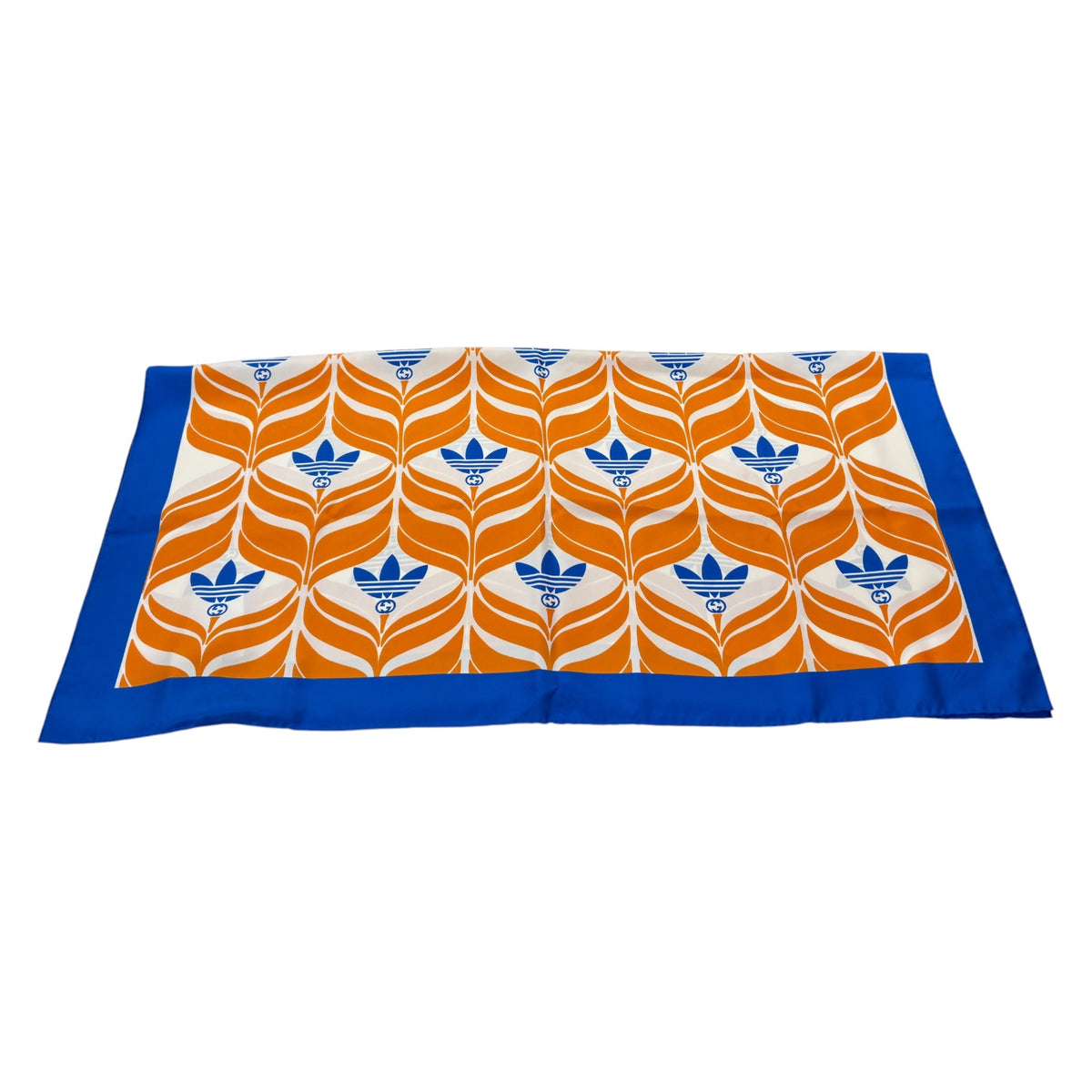 GUCCI X ADIDAS Scarf 716092 Orange / Blue