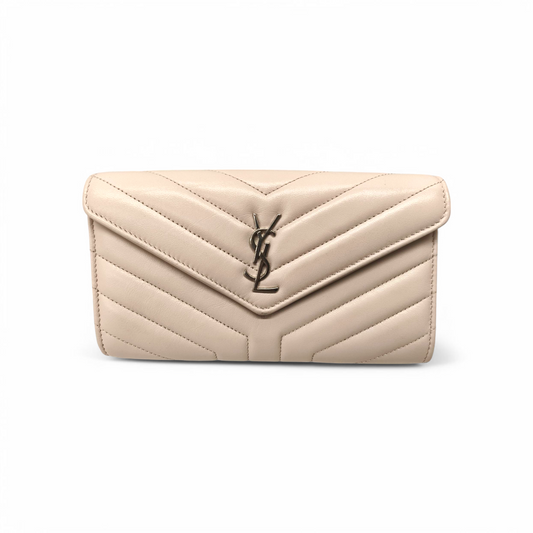 Yves Saint Laurent Wallet GUE504925 117 Pink *Stain/Scratch* Rank C