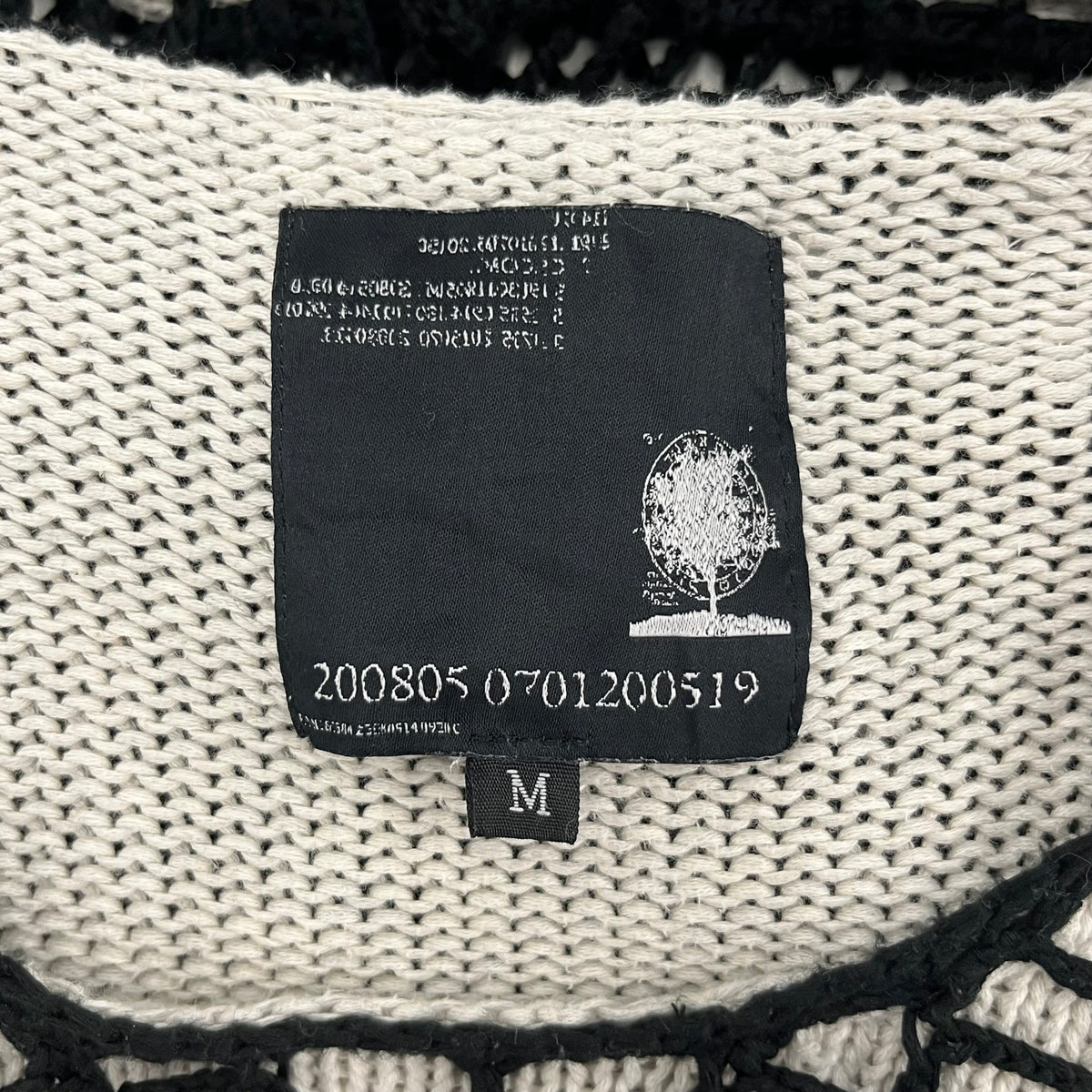 Ranger Cartel Mesh Knit SIZE M Mens Black/White