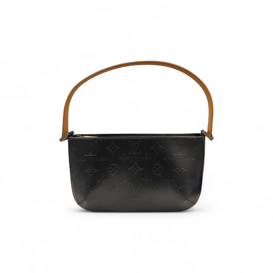 LOUIS VUITTON Shoulder Bag M55145 Navy/Brown MI1022 Monogram Mat Fowler