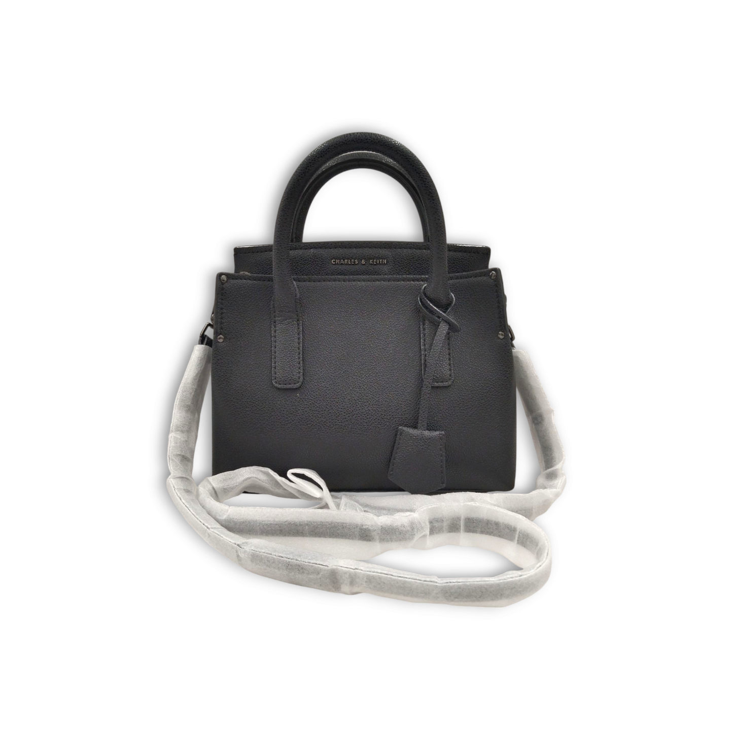 CHARLES & KEITH 2Way Bag 30270063 Black *Strap Damage* Black Rank B