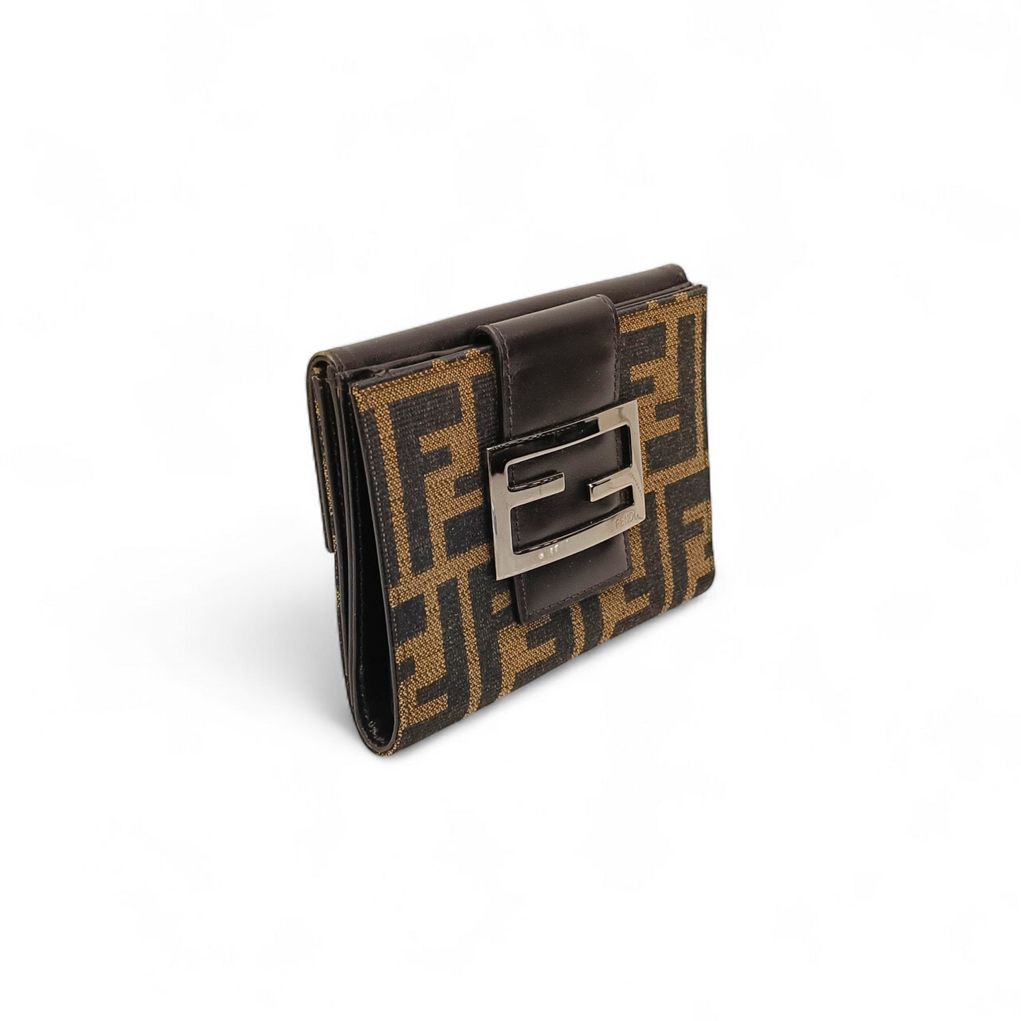 FENDI Wallet 8M0035/016 Brown Rank B