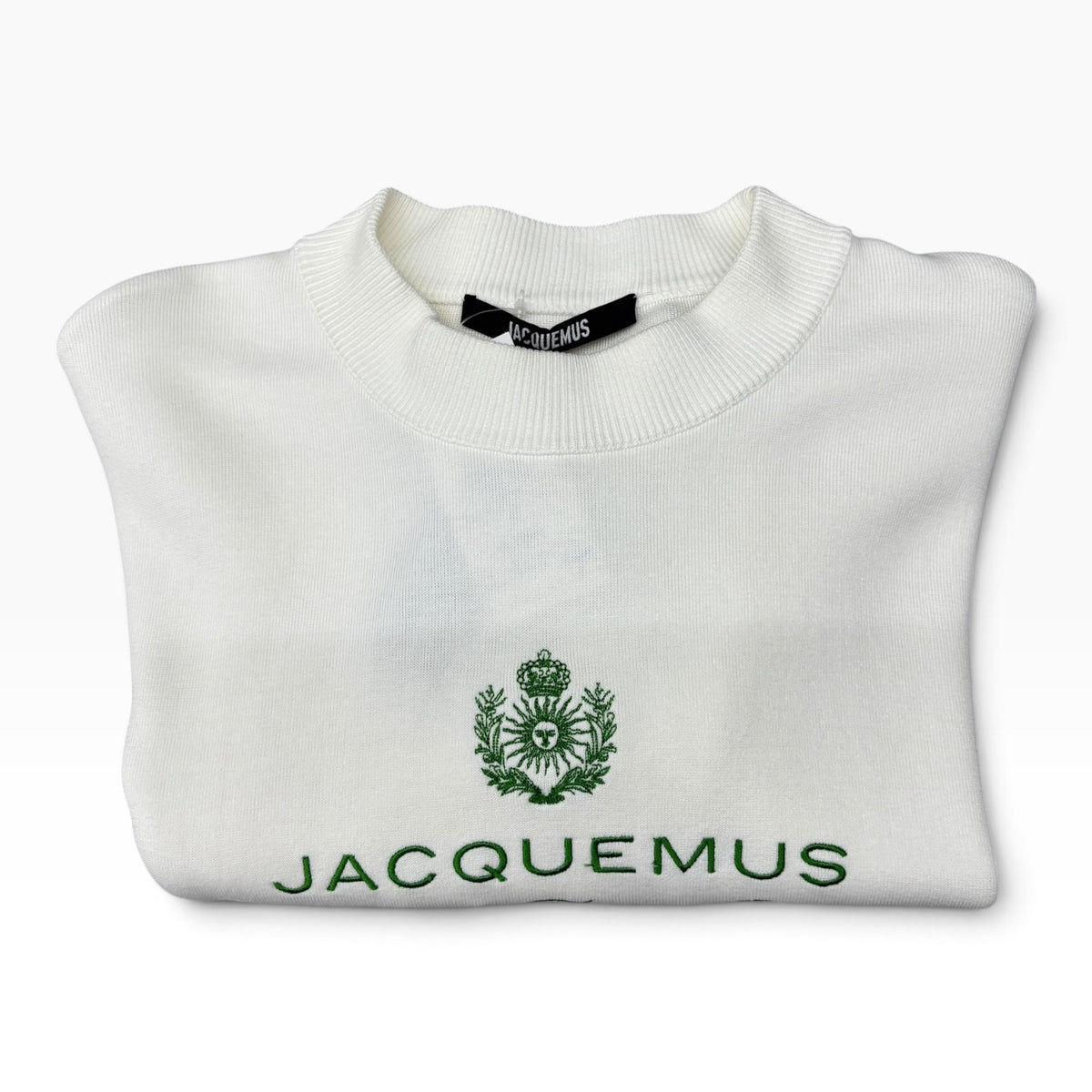 JACQUEMUS Long-sleeved T-shirt Size 36 lady's White/Green 251KN619-2427-1IN Rank (B)