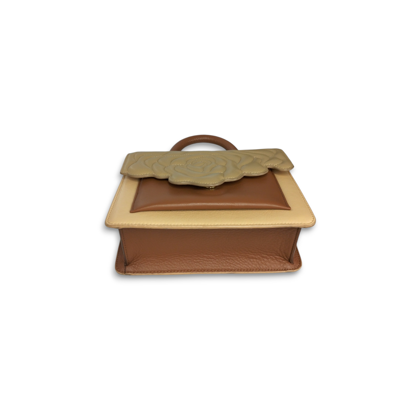 ARISTOTLE 2WAY Bag Beige/Brown *Stain* CHOMP00 ARAYA Rank B