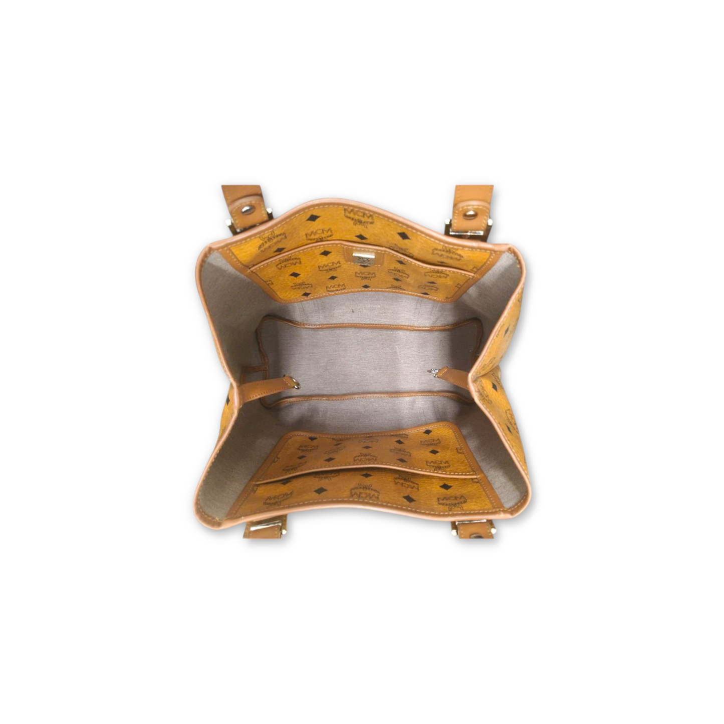 MCM Tote Bag 1010089650122 Brown Scratch Rank B