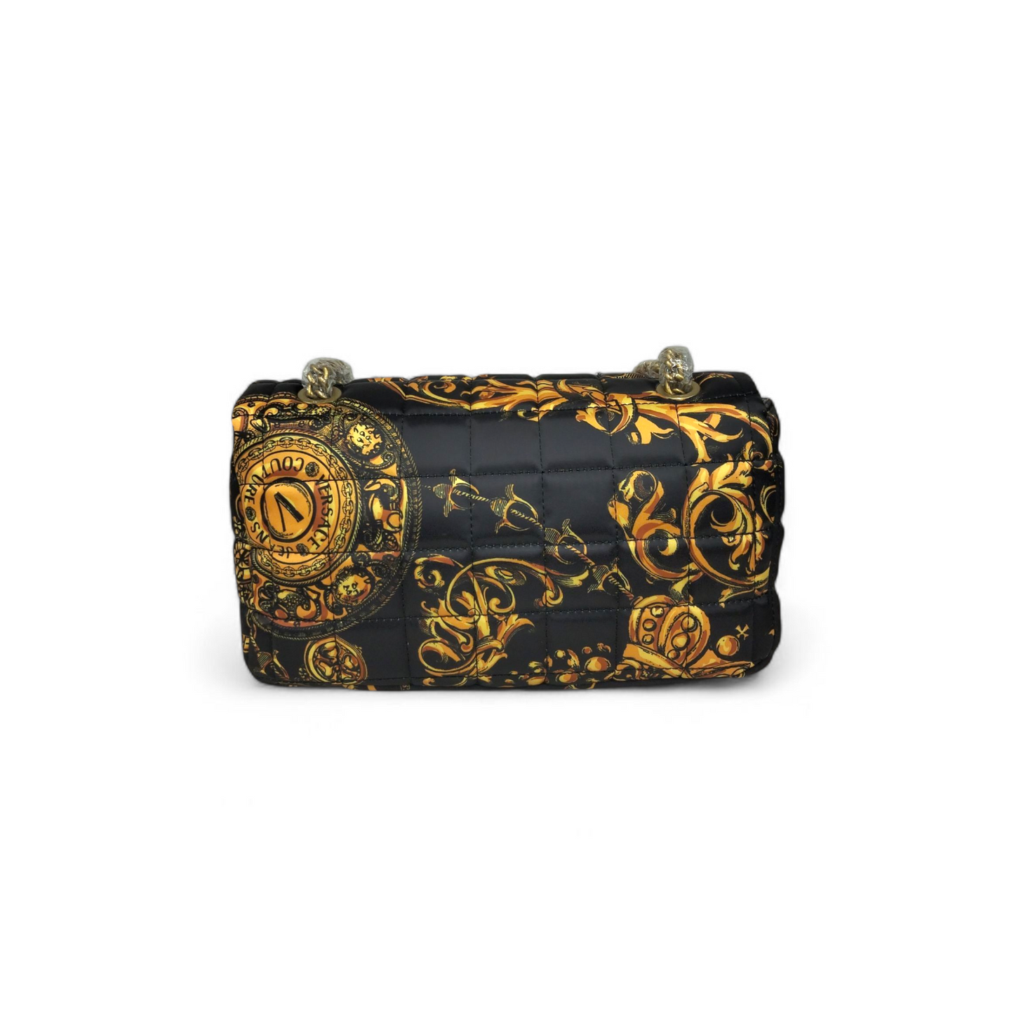 VERSACE JEANS COUTURE Shoulder Bag 71VA4BB3 Black/Yellow ZS06 2 Unused Item