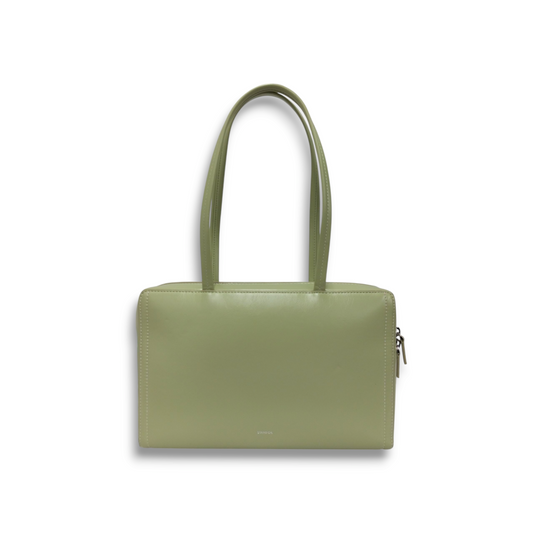 Stand Oil Shoulder Bag Green *Stain Inside* Rank B