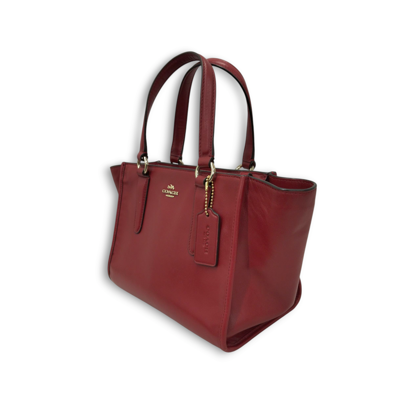COACH 2WAY Bag 33537 Red *Scratch* Rank B
