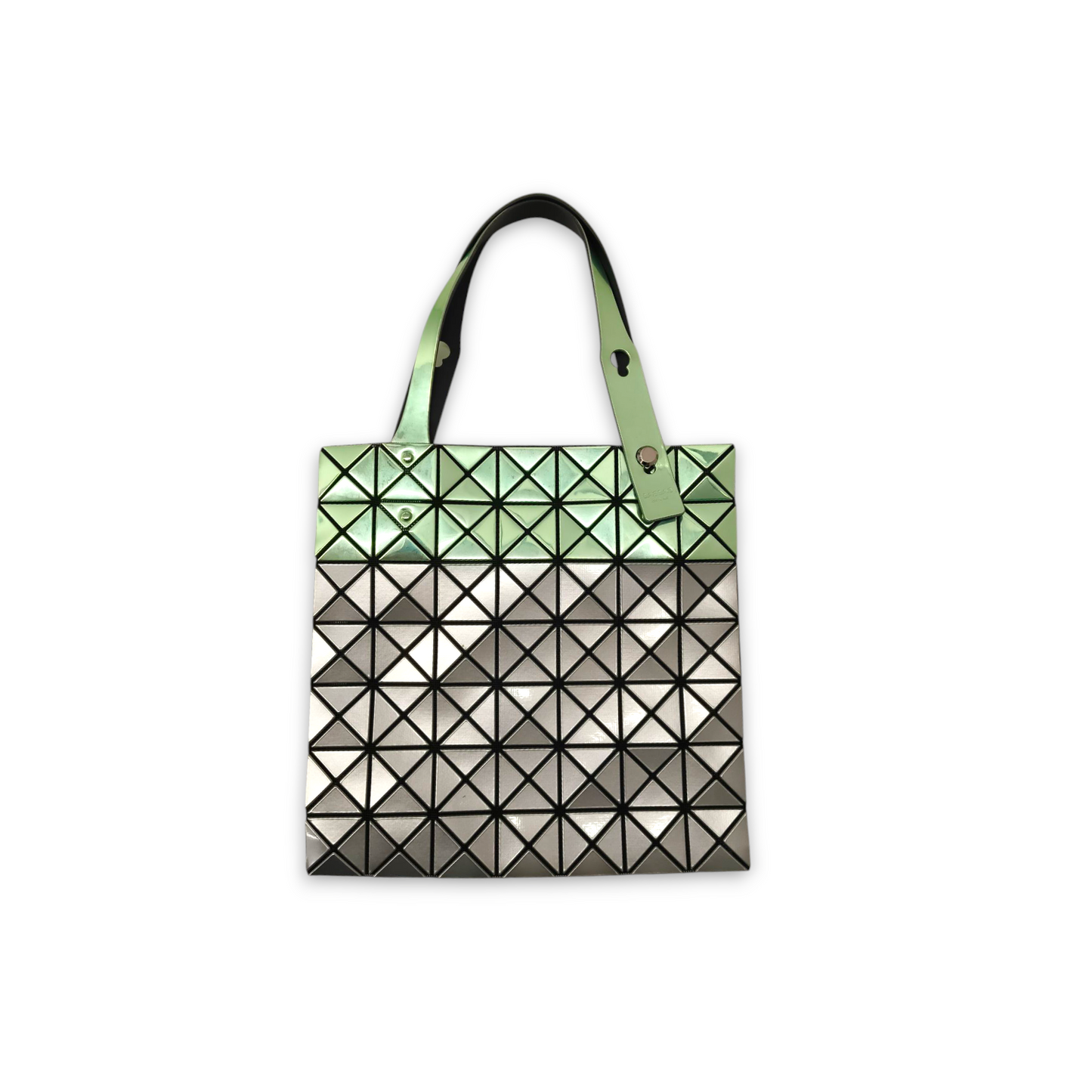 BAO BAO ISSEY MIYAKE Shoulder Bag BB98-AG142 Gray/Green Rank B