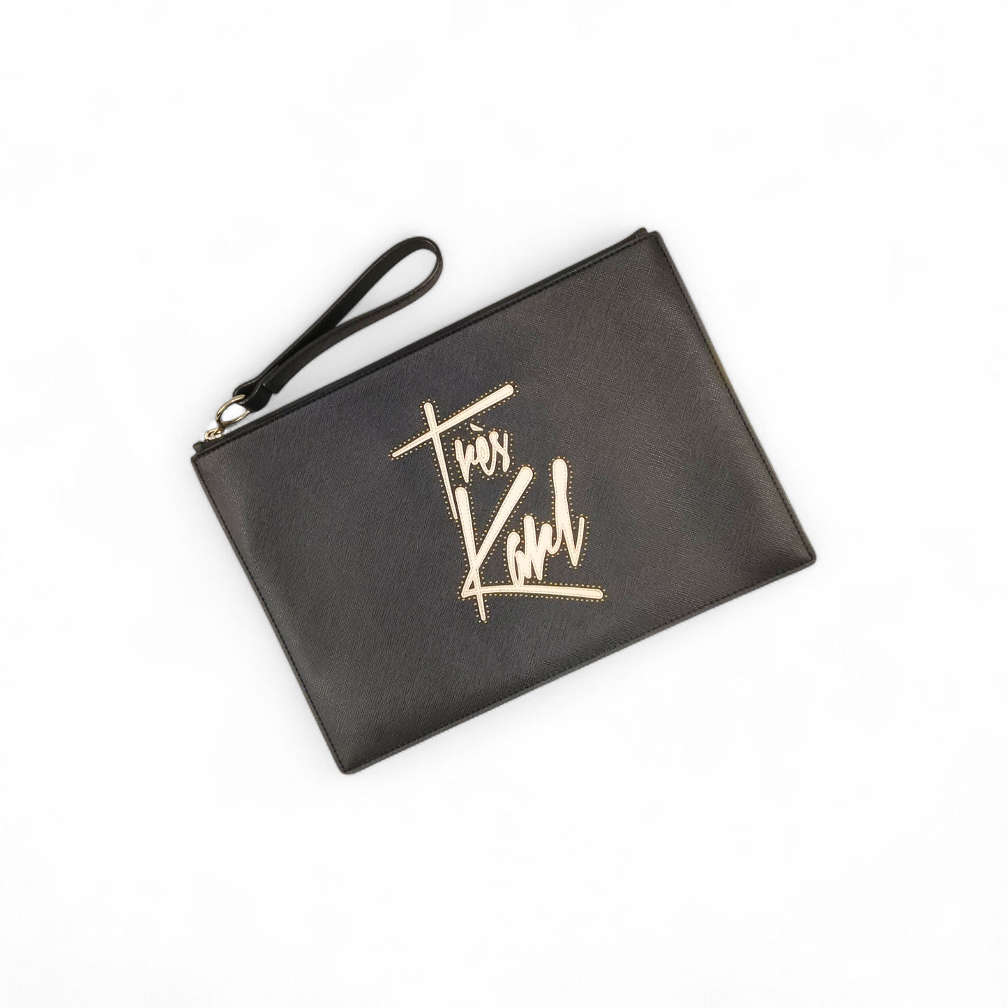 KARL LAGERFELD Clutch Bag Black Rank B