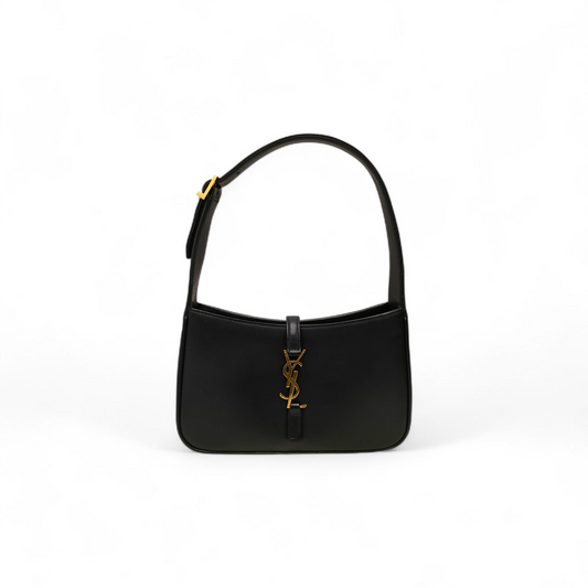 Saint Laurent Paris Shoulder Bag MAL657228 Black *Stain Small* Rank B