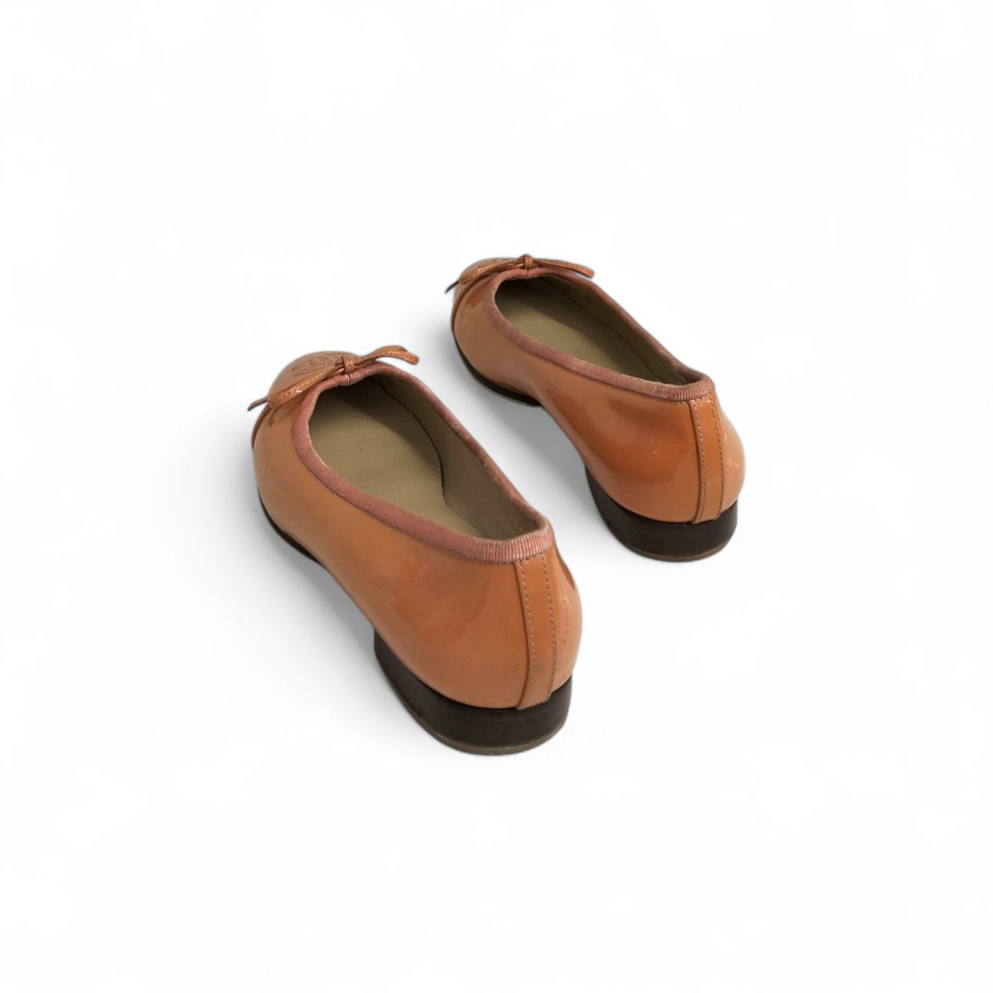 CHANEL Pumps 36 Lady's Orange *Stain* G02819 Rank B