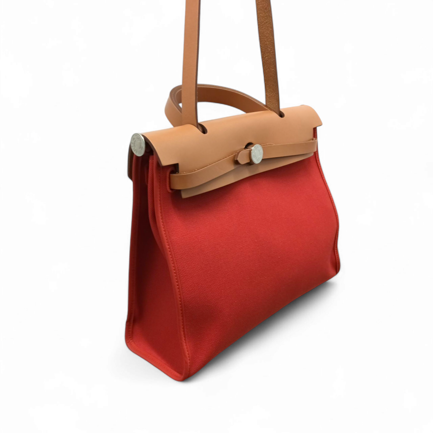 HERMES 2 WAY Bag Herbag 31 *Tag damage * Brown/Red Rank AB