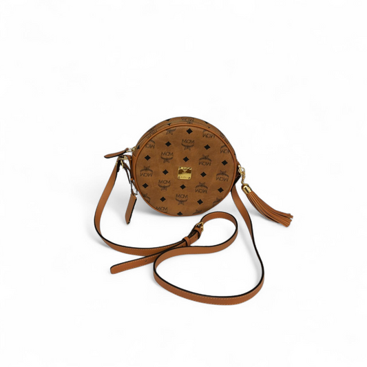 MCM Shoulder Bag MWRAAVI06C0001 Brown Rank (AB)