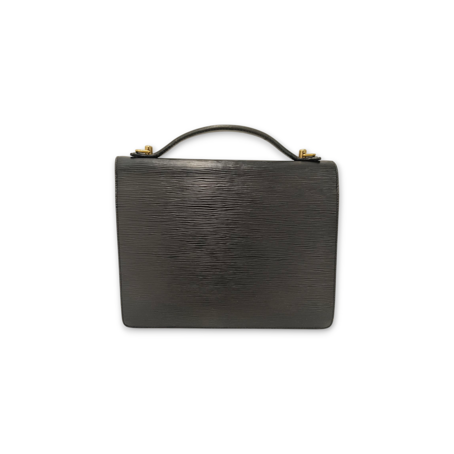LOUIS VUITTON 2WAY Bag Epi M52122 Black Scratch SR1928 Monceau28 Rank B