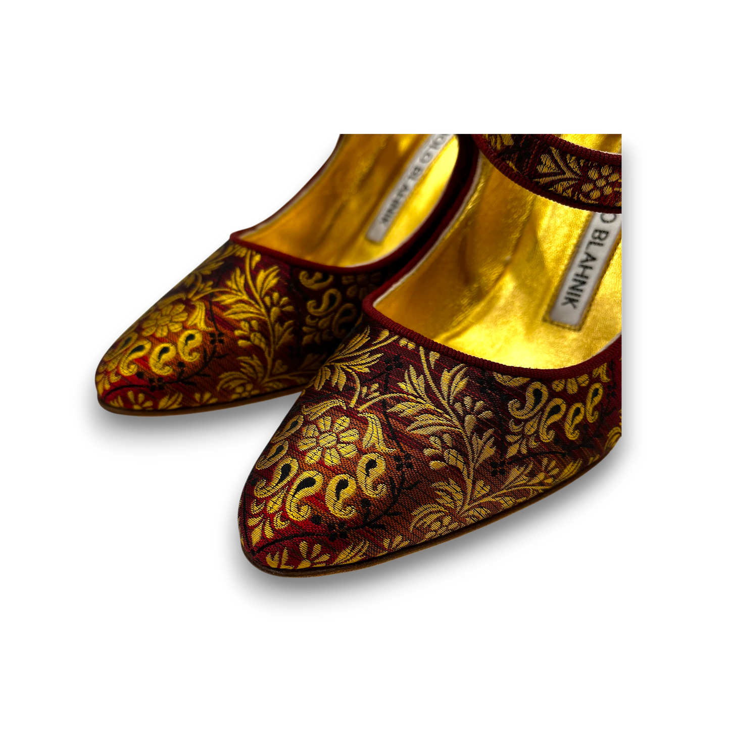 Manolo Blahnik Pumps 35 Lady's Gold Rank(A)