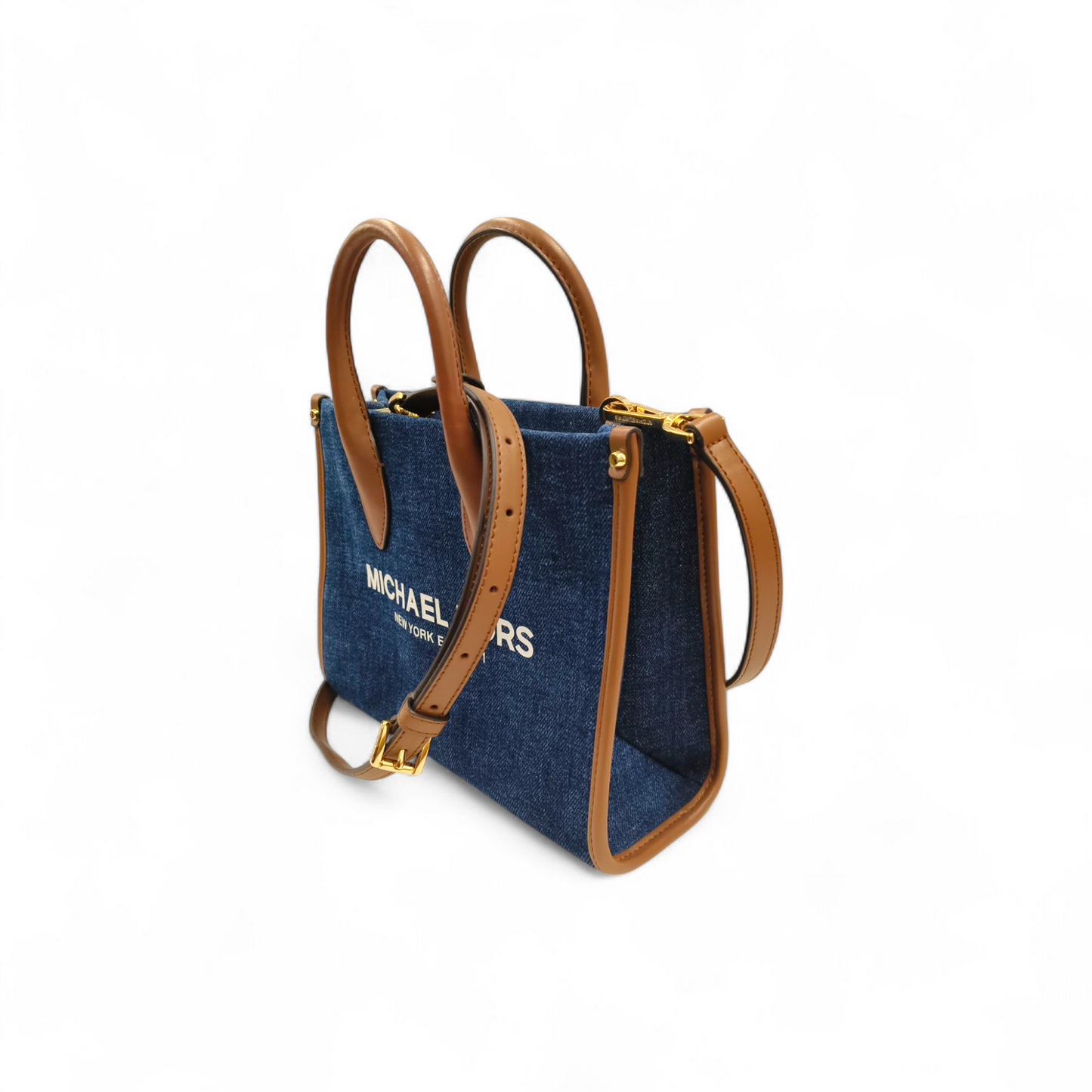 MICHAEL KORS Shoulder Bag 35F2G7ZC5C Navy/Brown Rank A