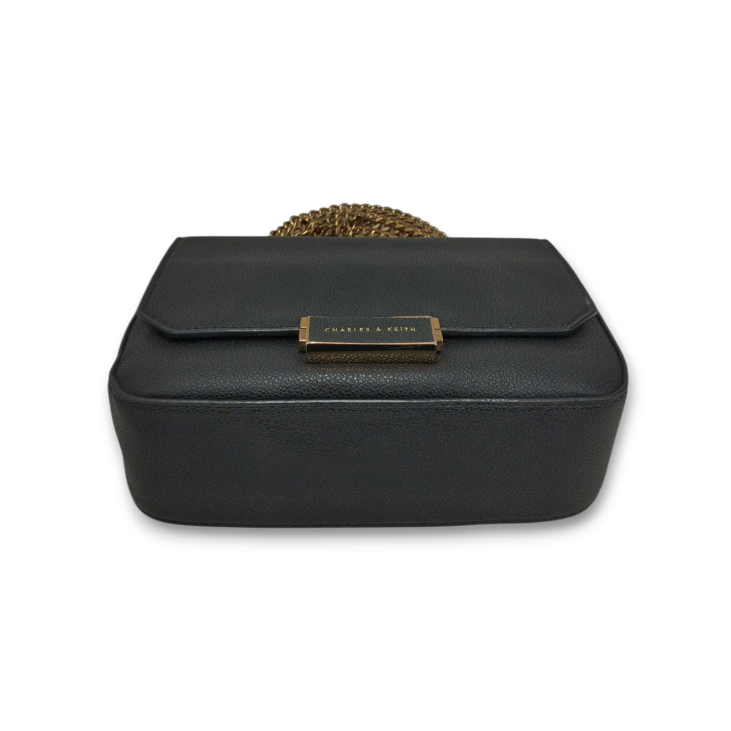 CHARLES & KEITH Shoulder Bag 80670824 Black *Stain* Rank B