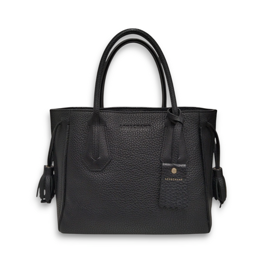 LONGCHAMP Tote Bag 1128216 Black *Stain* Rank B
