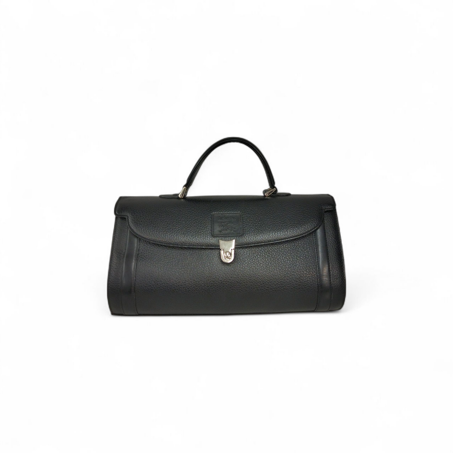 BURBERRY LONDON Mini Boston Bag Black Scratch Shadow Horse Rank(B)