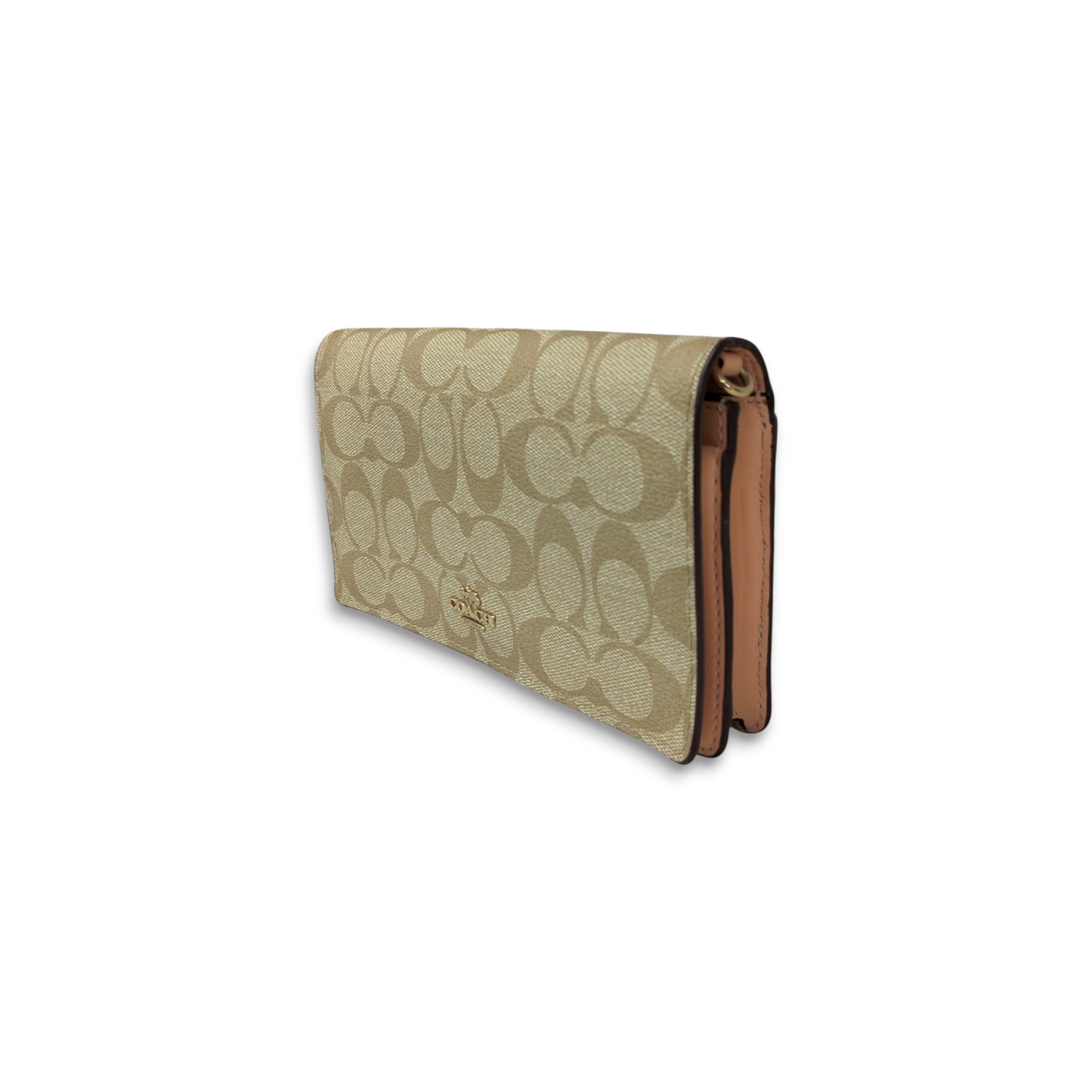 COACH Shoulder Bag 3036 Ivory and Pink Rank B
