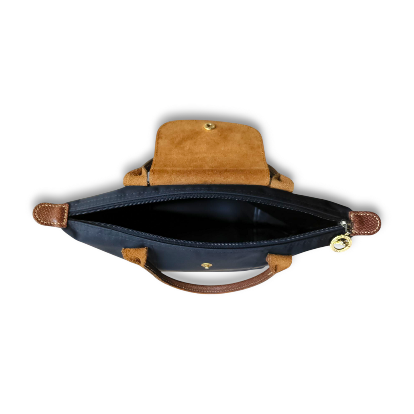 LONGCHAMP Handbag 1621089 Black *Damage/Stain* Rank B