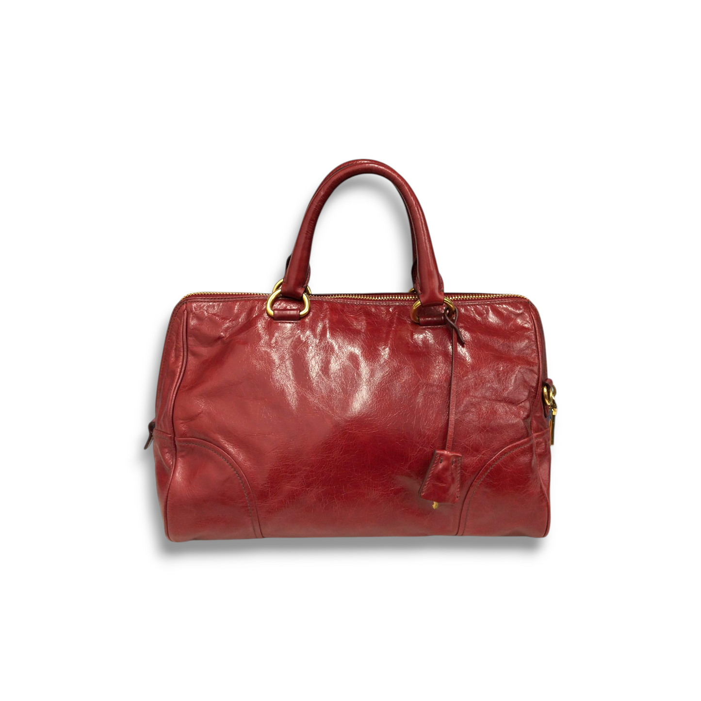 PRADA Handbag BL0821 Red 173 Rank B